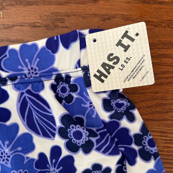 NWT L.L. Bean Women's BeanSport Swimwear Swim Skirt Bright Harbor Size 6 Floral - Picture 5 of 9